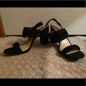 LC Lauren Conrad Laser Cut Strappy Heels